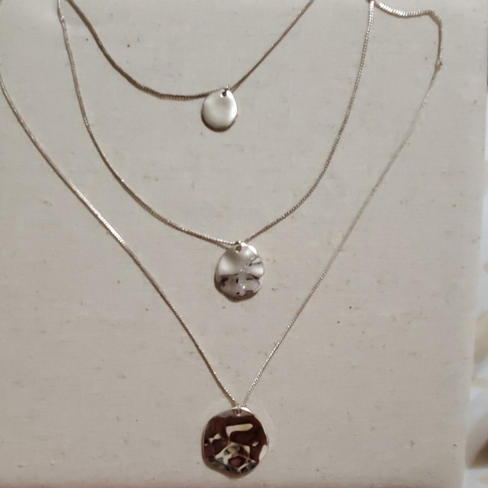 ZOOM

Three-Row Paillette Graduated Pendant (Silve